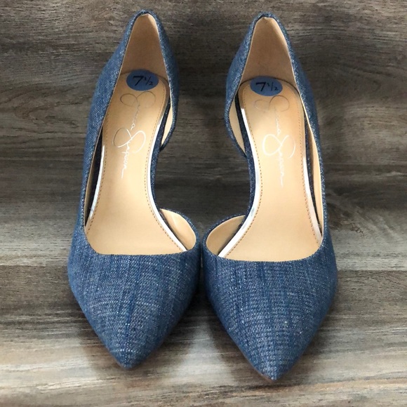 jessica simpson denim heels
